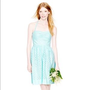 J.Crew mint eyelet dress